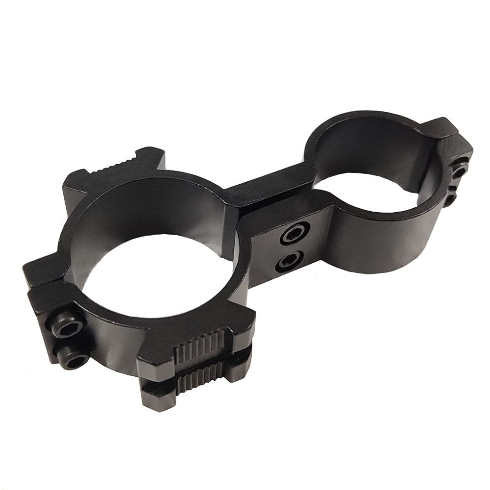 FIRECLUB Dual 1 Inch Mount Tube Ring for 1" Flashlight/Scope/Sight +1 Wrench