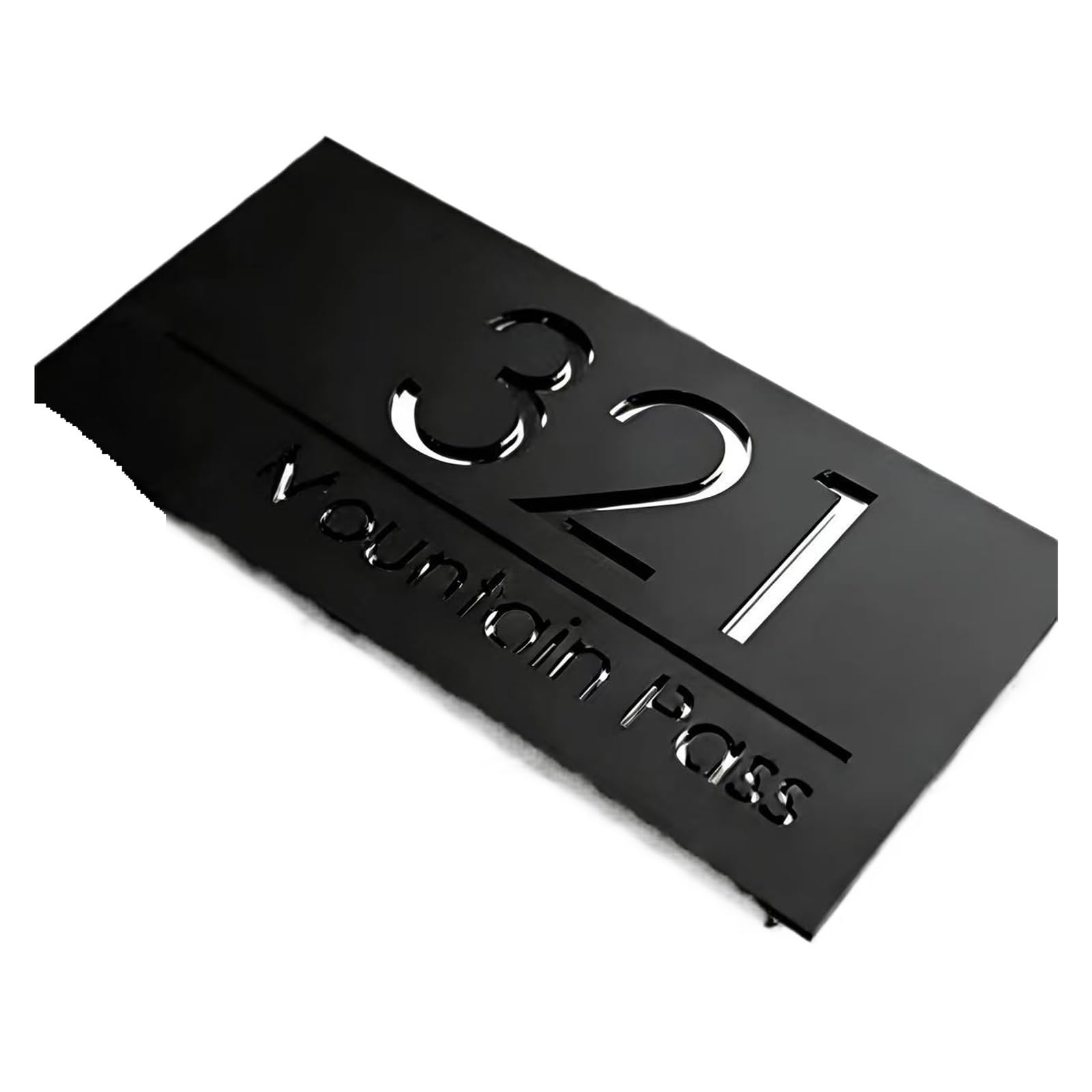 Señales De Puerta Acrílicas Blancas Brillantes 3D, 1 Unidad, for Hoteles, Restaurantes Y Tiendas Té Con Leche(6,20x30cm)