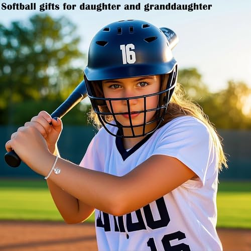 Simple Softball Bracelet for Teens Women, Inspirational Softball Gifts for Daughter, Granddaughter, Niece, Players, Teams, Coach2