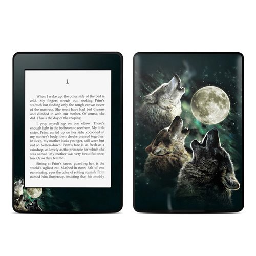 Kindle Paperwhite Skin Kit/Decal - Three Wolf Moon - Antonia Neshev