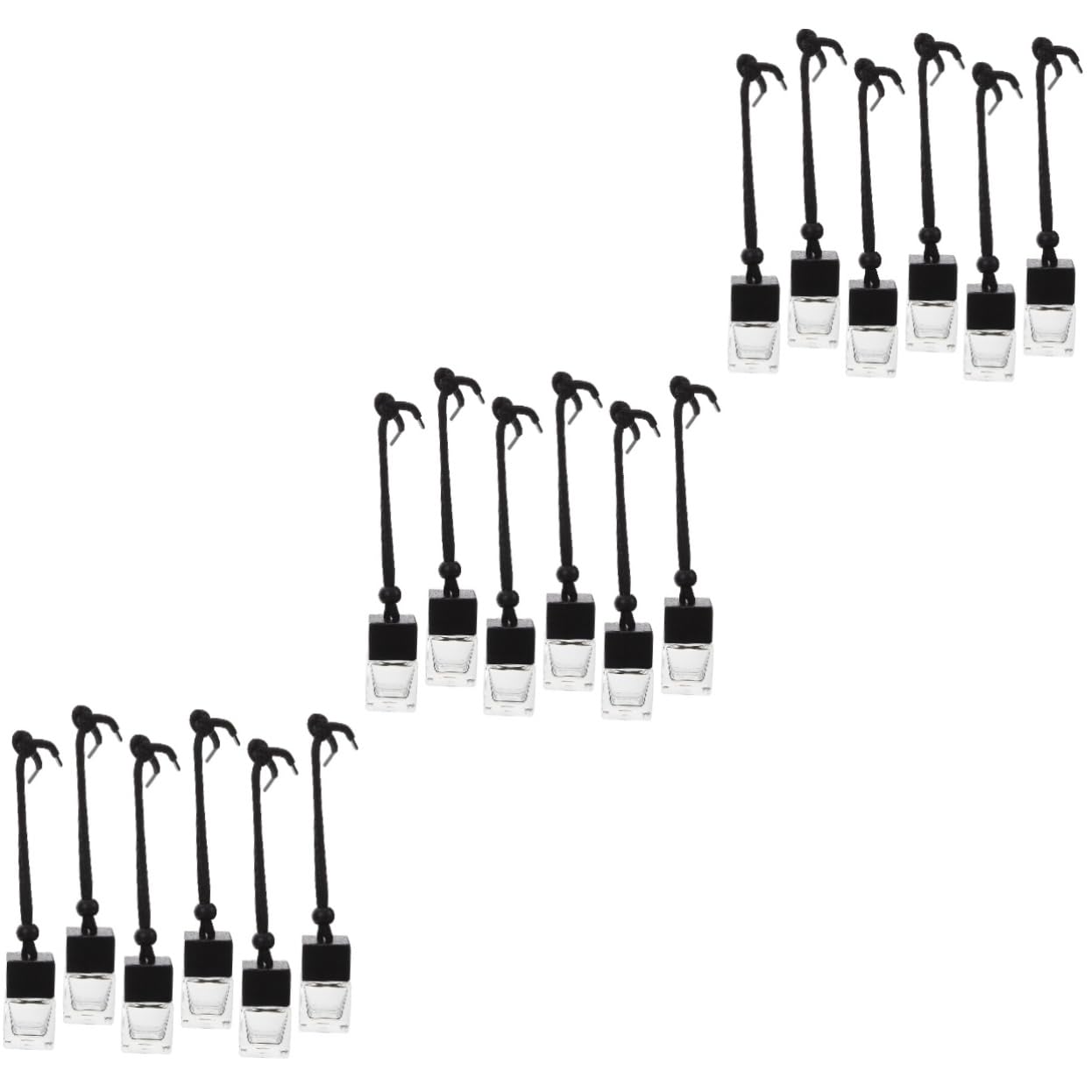 ULTECHNOVO 3sets Diffusor Für Auto Robustes Glas Nachfüllbare Parfüm Flasche Luft 6 Stücke * 3