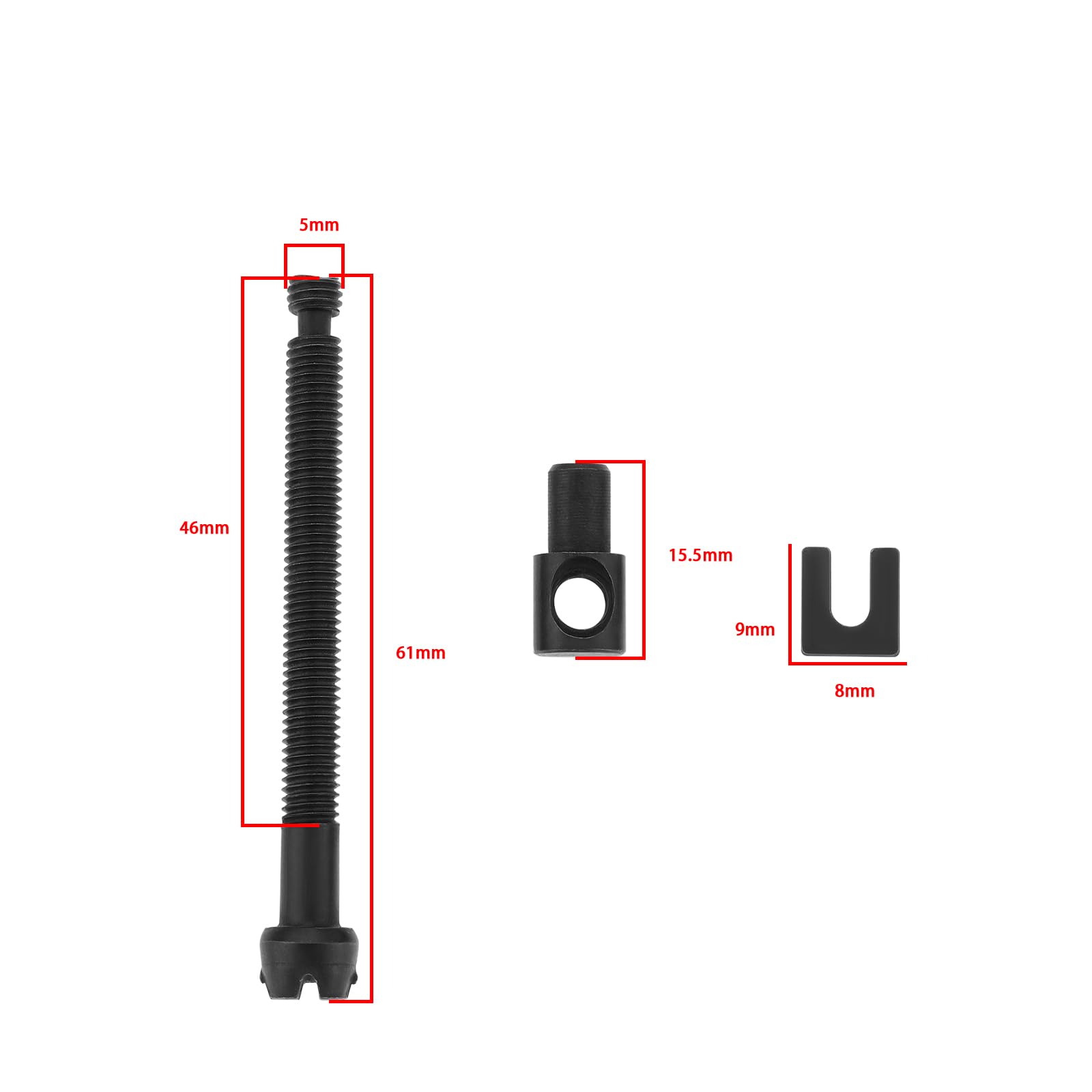 Accesorio Motosierra Genérico Tensor De Tornillo Para Motosierra - Ajustador De Cadena Para Modelos 45CC, 52CC, 58CC Como 4500, 5800 UFC Cinturon