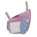 Fliyeong 1 STÜCKE Universal Kinderwagen Seitentasche Universal Haken Einkaufstasche Mesh Net Bag für Lagerung von Kinderwagen Zubehör Rosa