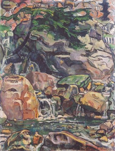 Impression d'art Ferdinand Hodler Bergbach près de Beatenberg toile tendue aux détails précis