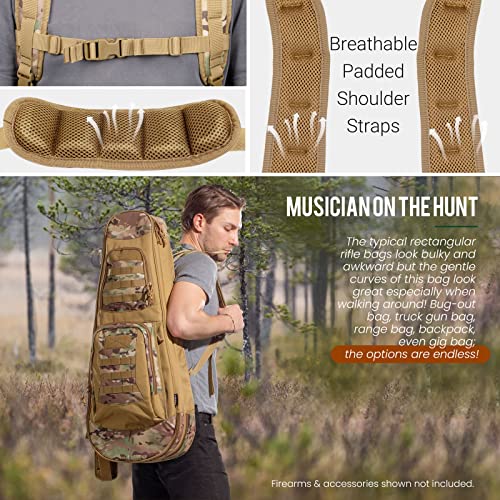 Huntsen 32Inch 36Inch Short Barrel Rifle Case Soft Tactical Rifle Backpack Tactical Padded Range Bag Perfect For Hunting And Shooting #TOP6