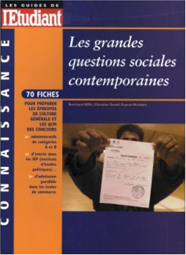 Les grandes questions sociales contemporaines 2003