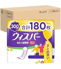 Amazon | WHISPER ウィスパー 安心の超吸収 300cc 60枚 (30枚×2パック