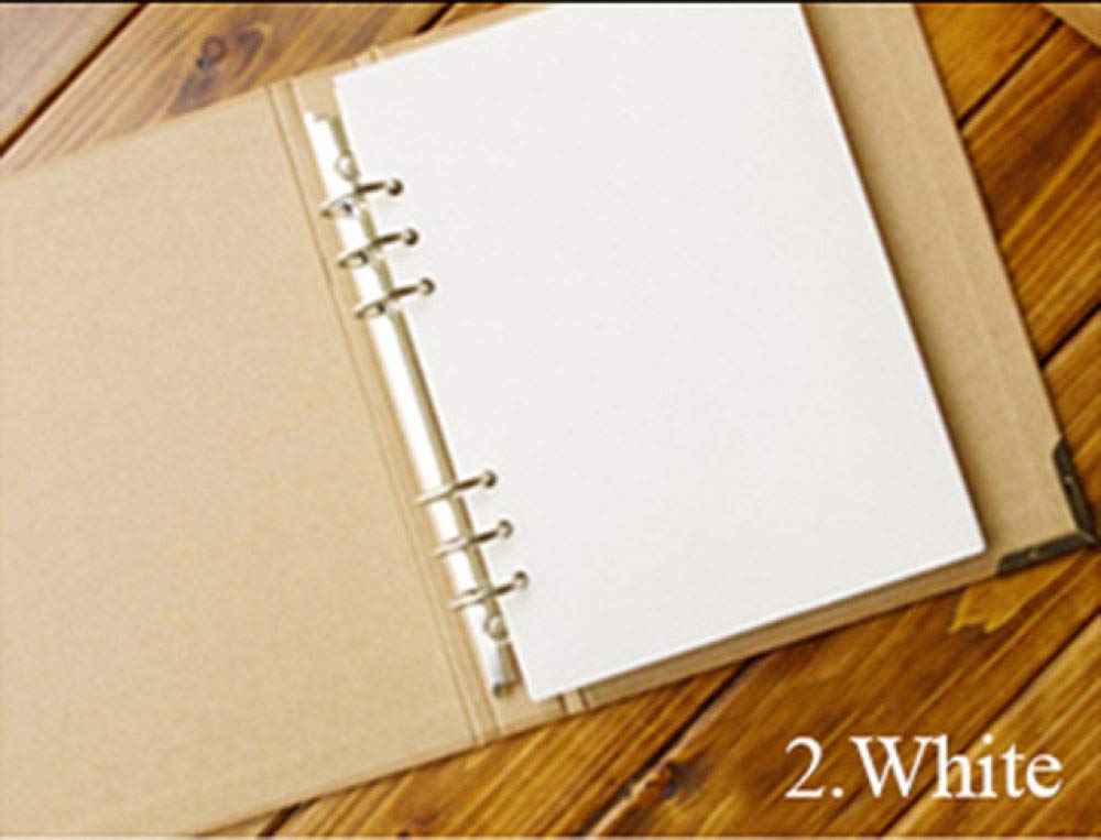 40 Blatt Hochzeit Loseblatt Fotoalbum Scrapbook Blank DIY Fotoalbum Cover Baby Kraft Album für Fotos für Kinder Fallbindung, Album, weiß, China