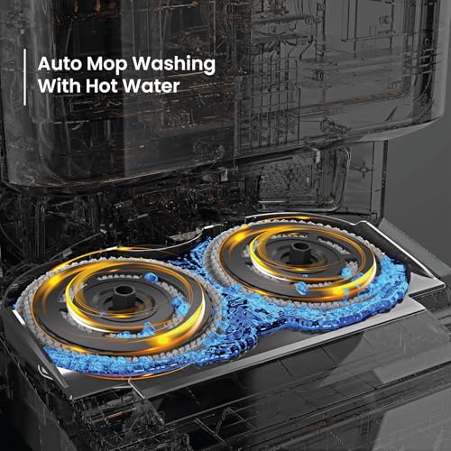 Eureka Forbes SMARTCLEAN Fully Automatic Robotic Vacuum & Mop| Germguard| AI Visual Sensor| Free Forbes Vacuum Cleaner Worth 18200/-| Hot Water Mop Wash & Air Dry| 7000Pa Suction| 50 Days Hands-Free