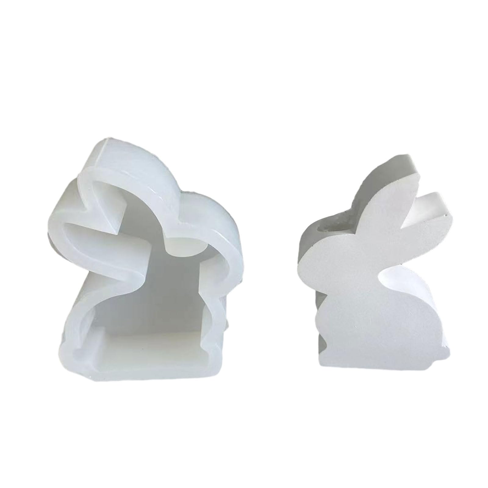HZBB Silicone Candlestick Resin Mold 3D Holder Silicone Mold Candlestick Casting Resin Molds Easter Holder