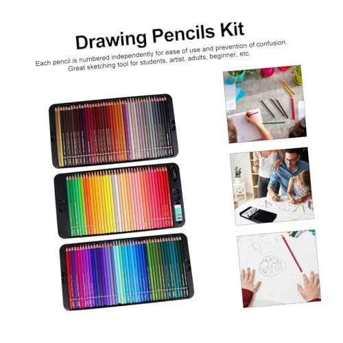 Crayons de couleur Operitacx pour fournitures de dessin - 4