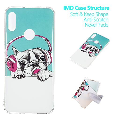 Shell Huawei Y6 Pro 2019/Huawei Y6 2019/Honor 8A Case,Luminous Effect Noctilucent Green Soft Slim Protective Silicone Flexible Clear Anti-Scratch