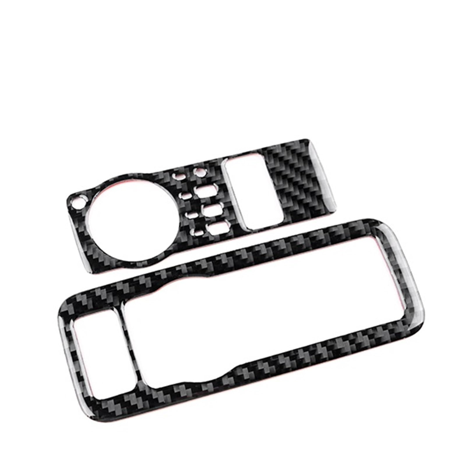 Cenxii Black Carbon Car Trim Strip For Mustang Gt For Dark For Horse For Ecoboost 2024 2025 Lhd Rhd Car Headlight Switch Interior Trim Car Interior