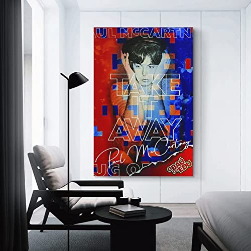 SHENGHUA Affiches et Impressions sans Cadre 60X90cm Paul Mccartney - Les Beatles, Paul McCartney, John Lennon, RIngo Starr, George Harrison SHENGHUA Affiches et Impressions sans Cadre 60X90cm Paul Mccartney – Image 3