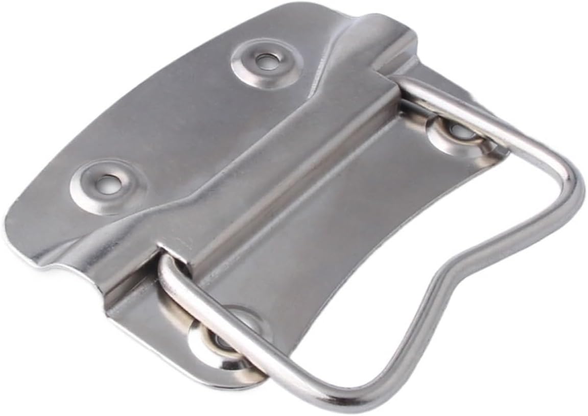LS602 Hardware Handle Box Ring Folding Handle Stainless Steel Tool Box rotational molding Box Machinery Spare Iron Handle(201 Stainless Steel)
