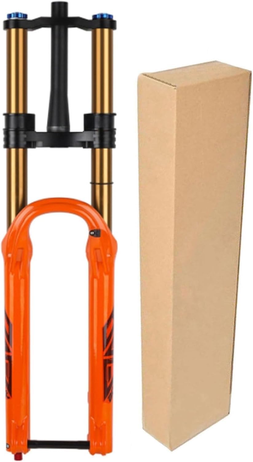 Fourche VTT 29 pouces à double suspension et axe traversant pour frein à disque