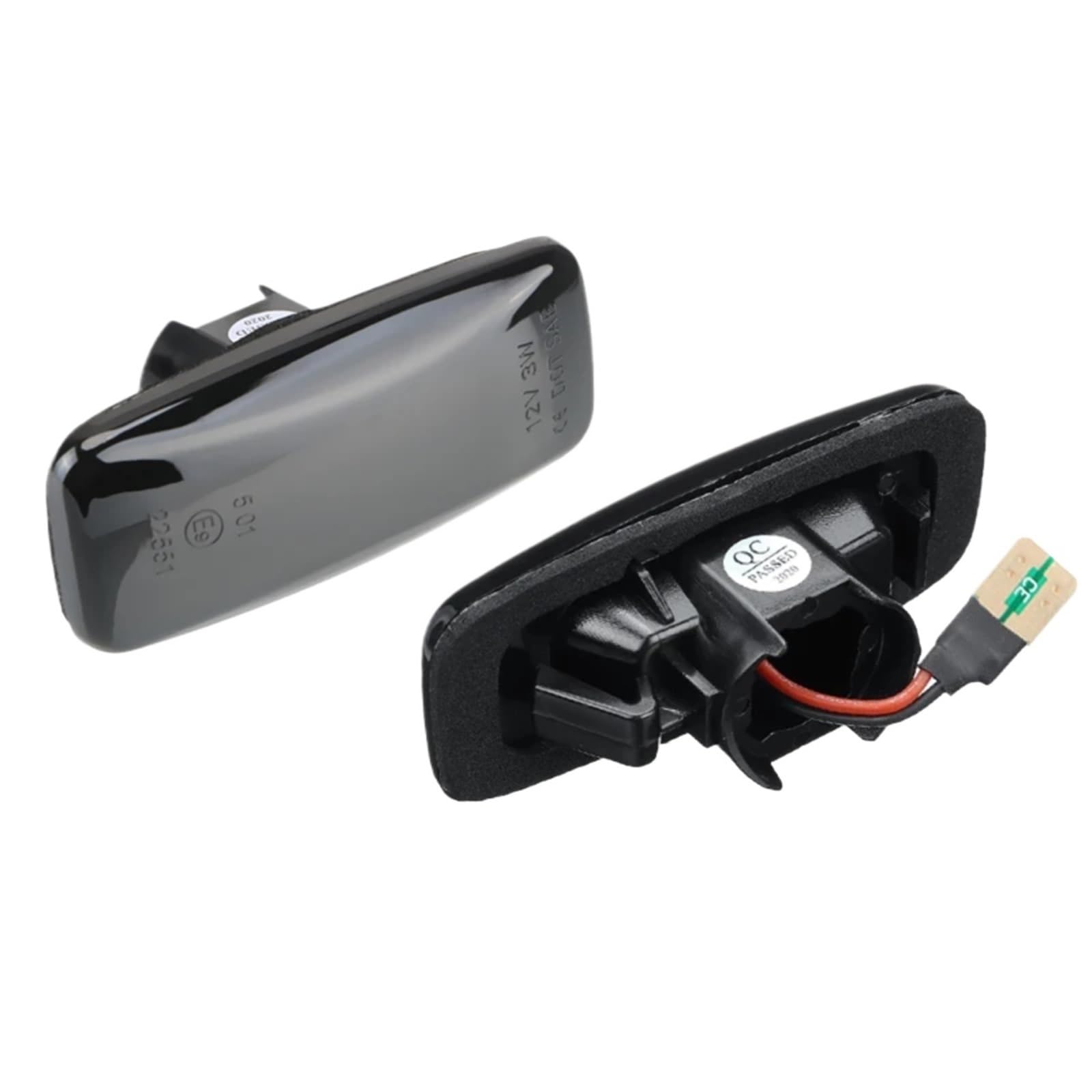 Luces intermitentes dinámicas Compatible Con Nissan Para Almera 2012-2015 Para Atlas 2007-2010 Para Presage 2003-2009 Luces Señal Giro Lámpara Marcador Lateral Coche(Black,Dynamic)