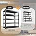 Garage Shelving Heavy Duty Storage Shelves Easy Assembly 5 Tier Adjustable Metal Shelving Utility Shelf Rack Garage Storage Organizer for Garage, Basement, Warehouse (72