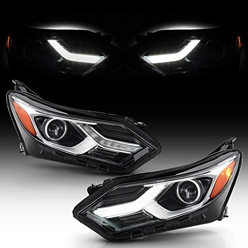 Halogen LED DRL Headlight Assembly Pair For 2018-2020 Chevy Equinox (Direct Fit)
