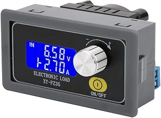 Constant Current Electronic Load Tester 5A 35W Adjustable Load Detector Battery Checker Tester Testing Tool Digital(cm: 10.00 * 6.00 * 5.00)