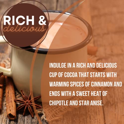 Joy Craft Cocoa Hot Chocolate Chai Natural Mix - Dairy-Free, Spiced Hot Cocoa, Vegan Complete Mixes - Just Add Water – Hot Chocolate Bag 6 Oz Each #TOP3