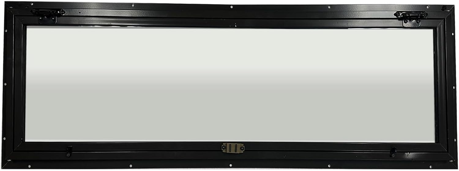 Elusive Wildlife Original Deer Blind Window, Metal Frame with Glass, Framed Swing Sash Design, Weather Protected Hunting Window