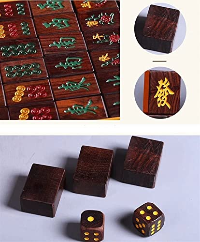 Set de Mahjong Chino Mini, con Caja de Madera miniatura 3