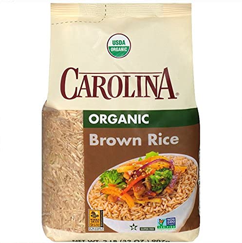 Carolina Organic Brown Rice, 2 lb (Pack of 6)