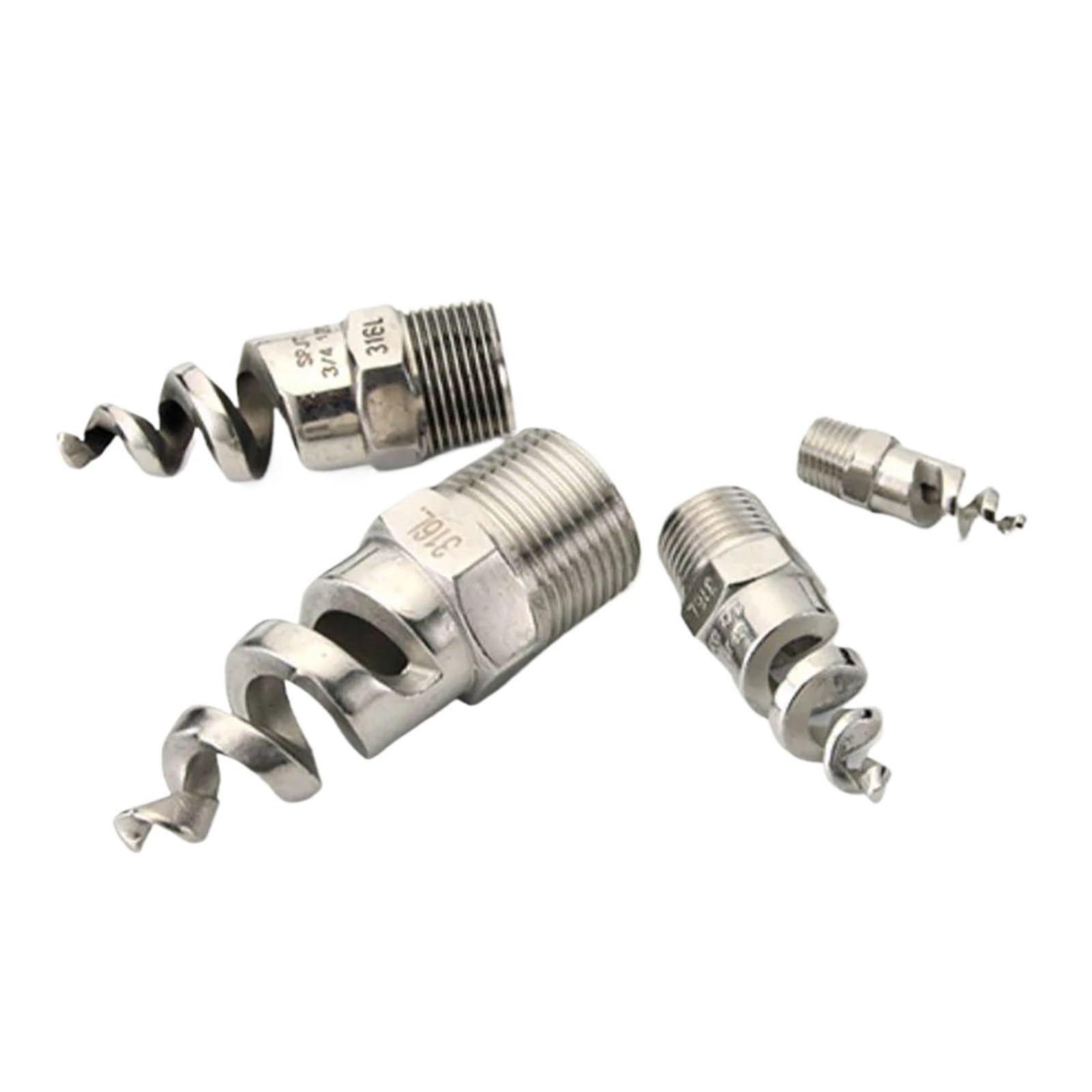 Ugello atomizzatore a cono a spirale in acciaio inossidabile 316L | Spruzzo a cono da 1/4-2 pollici in acciaio inossidabile 316 for controllo, raffreddamento e controllo(2inch)