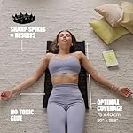 ShaktiMat Acupressure Mat for Relaxation, Massage Muscles, Aid Sleep & Unlock Inner Tension | Similar to Acupuncture, No Needles Required (Classic, Level 1, Shakti Black) - Image 5