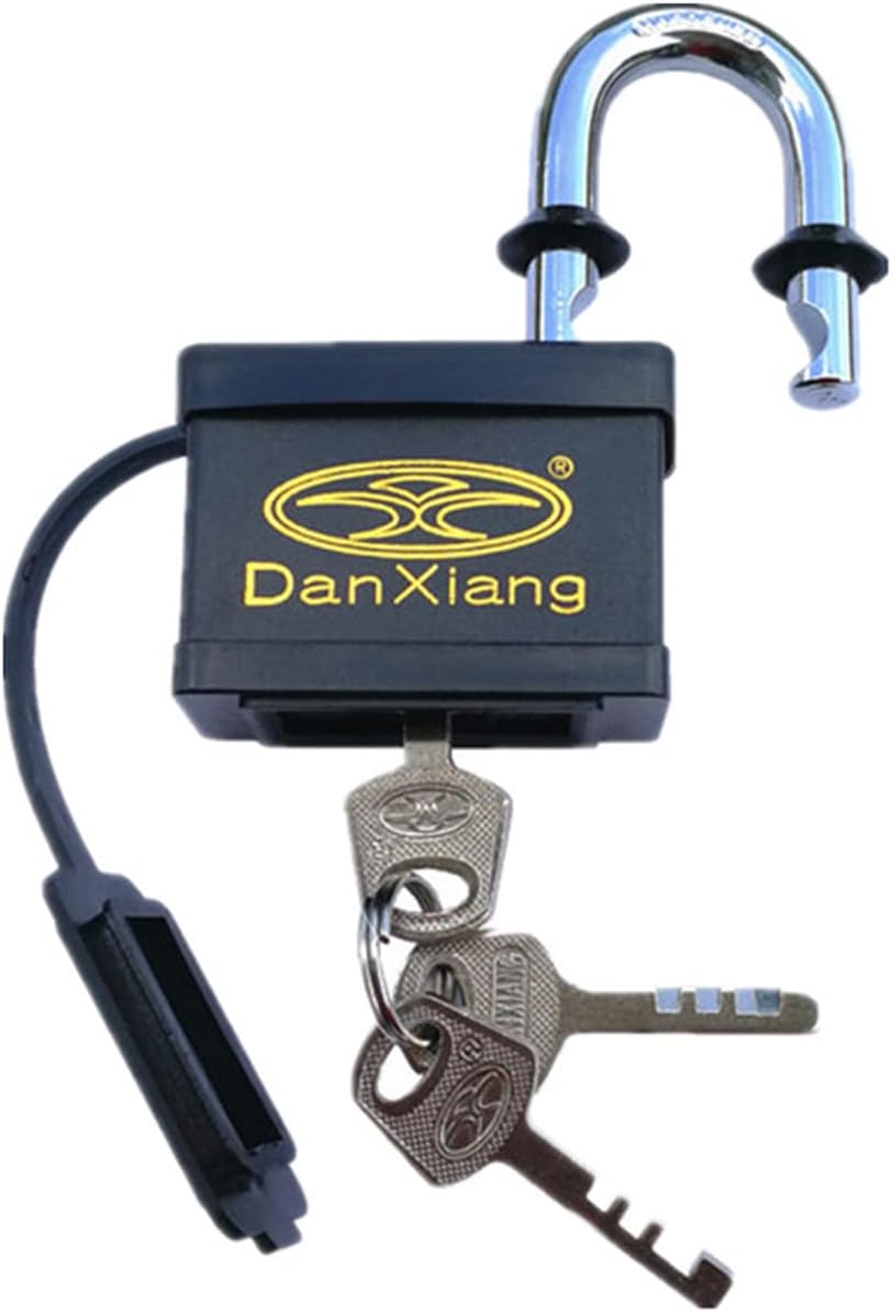WANLIAN Heavy Duty Container Lock with 3 Keys, 8.8mm Thick Shackle