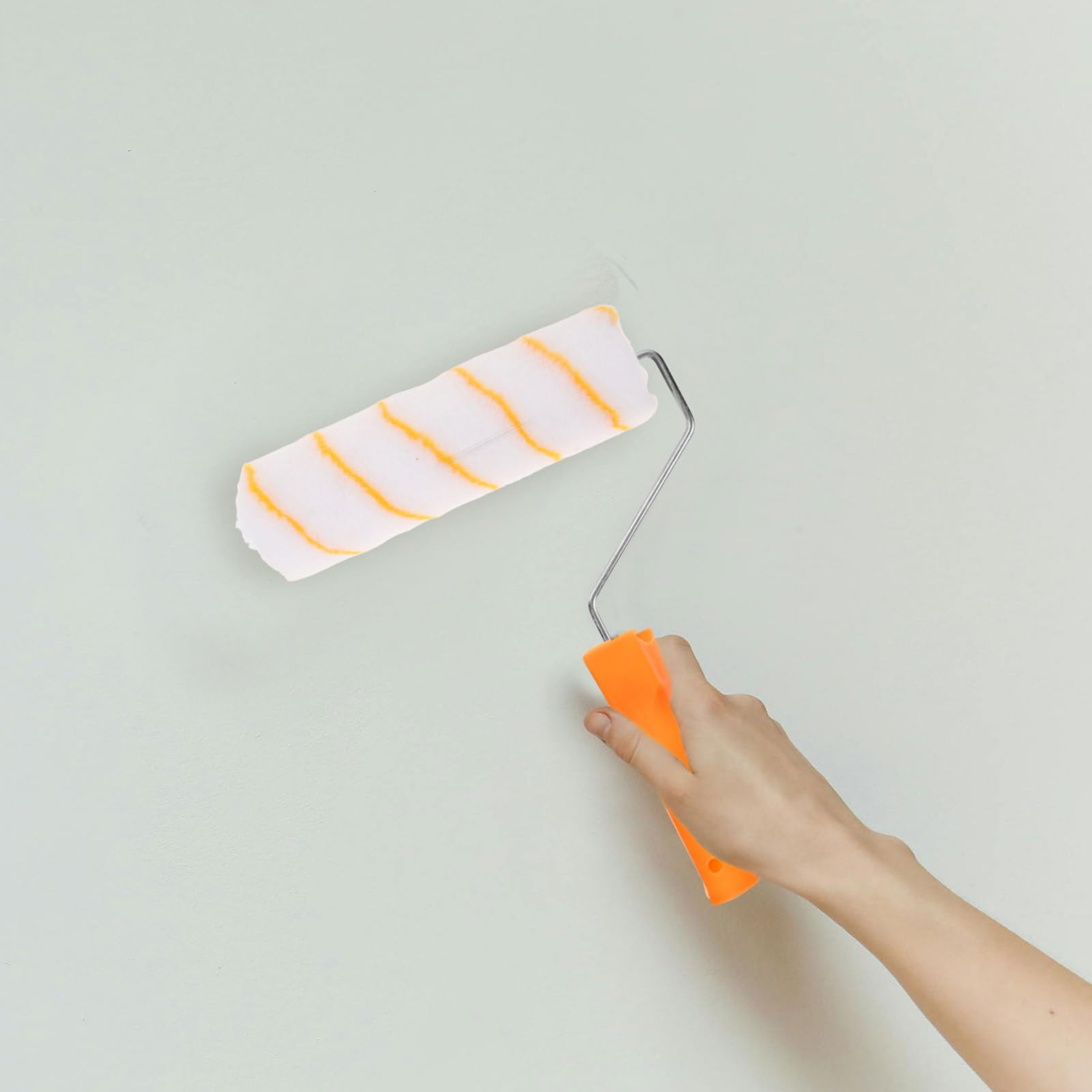 Lurrose Rullo Impugnatura con Asta e Acciaio Telescopica per Verniciare Inox Ergonomica Pittura Domestica e Pareti