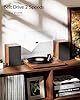 1 by ONE Bluetooth Turntable HiFi System with 36 Watt Bookshelf Speakers, Patend Designed Vinyl Record Player with Magnetic Cartridge, Bluetooth Playback and Auto Off #2