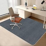 【Amazon 限定ブランド】チェアマット テーブルチェアマット HDMOD Lサイズ 140x160cm 厚さ4mm ゲーミングチェアマット プレースマット 床保護マット 滑り止めTPRマット 静音吸音床キズ防止 洗える・カット可能 多機能畳保護 オフィス ホーム保護マット (ダークグレー)