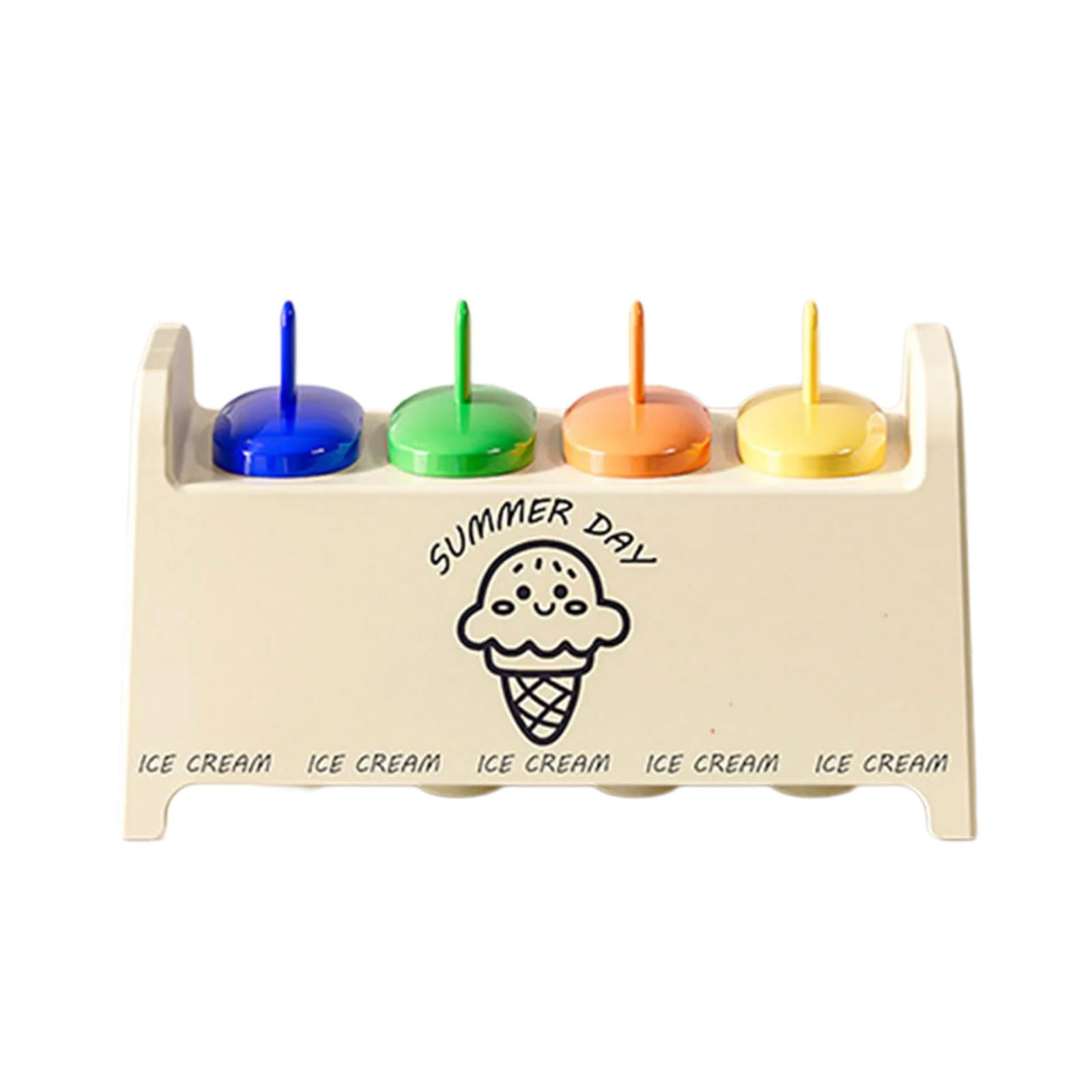 Tsophreniq Safe Rainbow Popsicles Molds with Easy Demold and Drips Guards Stick Parties Ice Molds for Handmad Ice Cream Popsicles Stick