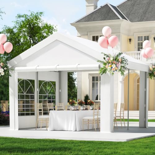 TRIUMPHKEY Partyzelt 3x4 Wasserdicht Stabil, Festzelt mit Verzinkte Stahlrohrrahmen bieten erhöhte Stabilität und tragen Lasten bis zu 240 kg, Pavillon mit 170g/m² PE-Plane mit 99{bfa8f276b141cedab6c48e2fc0304d42f15bff2ef42336f83cc60ecb45c3ee3f} UV-Schutz, Weiß TRIUMPHKEY Partyzelt 3x4 Wasserdicht Stabil, Festzelt mit Verzinkte Stahlrohrrahmen bieten erhöhte Stabilität und tragen Lasten bis zu 240 kg, Pavillon mit 170g/m² PE-Plane mit 99{bfa8f276b141cedab6c48e2fc0304d42f15bff2ef42336f83cc60ecb45c3ee3f} UV-Schutz, Weiß