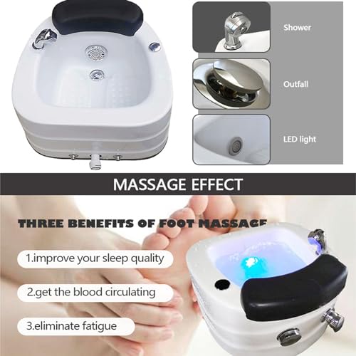 Bañera acrílica para masaje y pedicure de pies miniatura 4