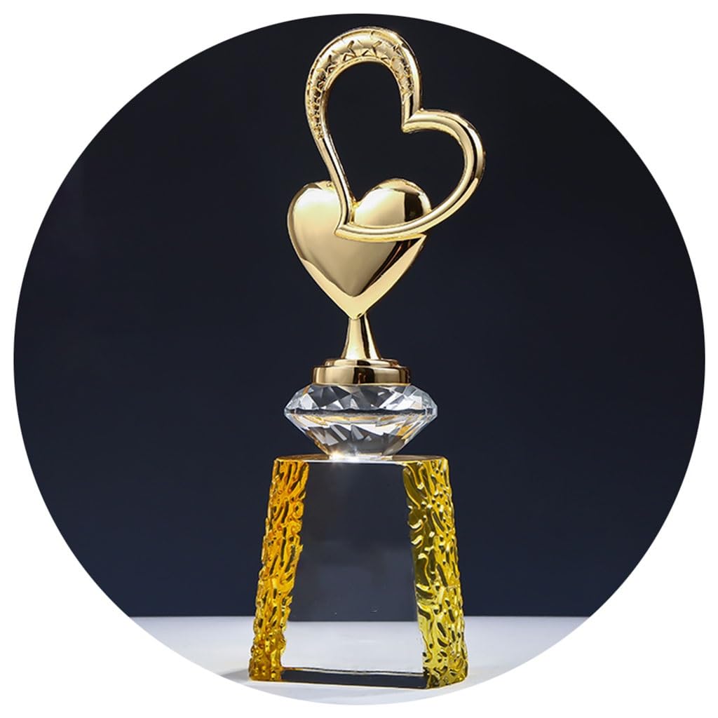 Trofeo d'Amore in Metallo Cerimonia di Premiazione Dell'evento di Beneficenza per Il Benessere Pubblico, Trofeo d'Onore Trofeo di Encomio Aziendale Regali per Bambini
