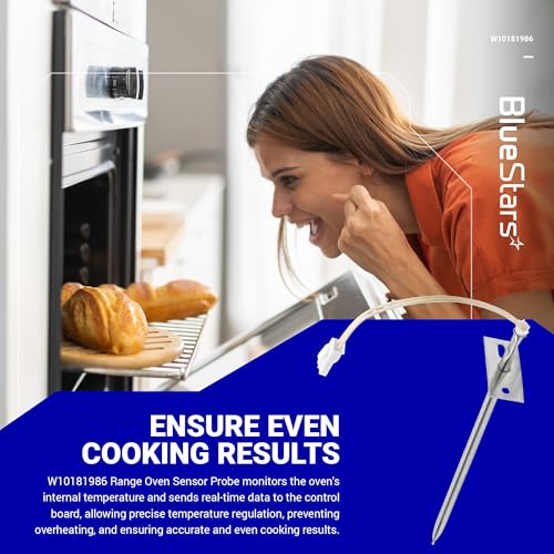 image for BlueStars WPW10181986 W10181986 Range Oven Sensor Probe Part - Compati