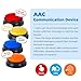 4 Pack Portable AAC Communication Devices for Autism Individuals with Communication Difficulties, Communication Device for Nonverbal Kids, Voice Recording Buttons for Schools, Home, Treatment Courses