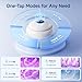 HouseSapp Ultrasonic Retainer Cleaner Machine - 45kHz Dental Clean Pod with 6 Cleaning Lights for Denture, Toothbrush Head, Aligner, Night/Mouth Guard, Jewelry, Ultra Sonic Cleaner with Lifting Tray