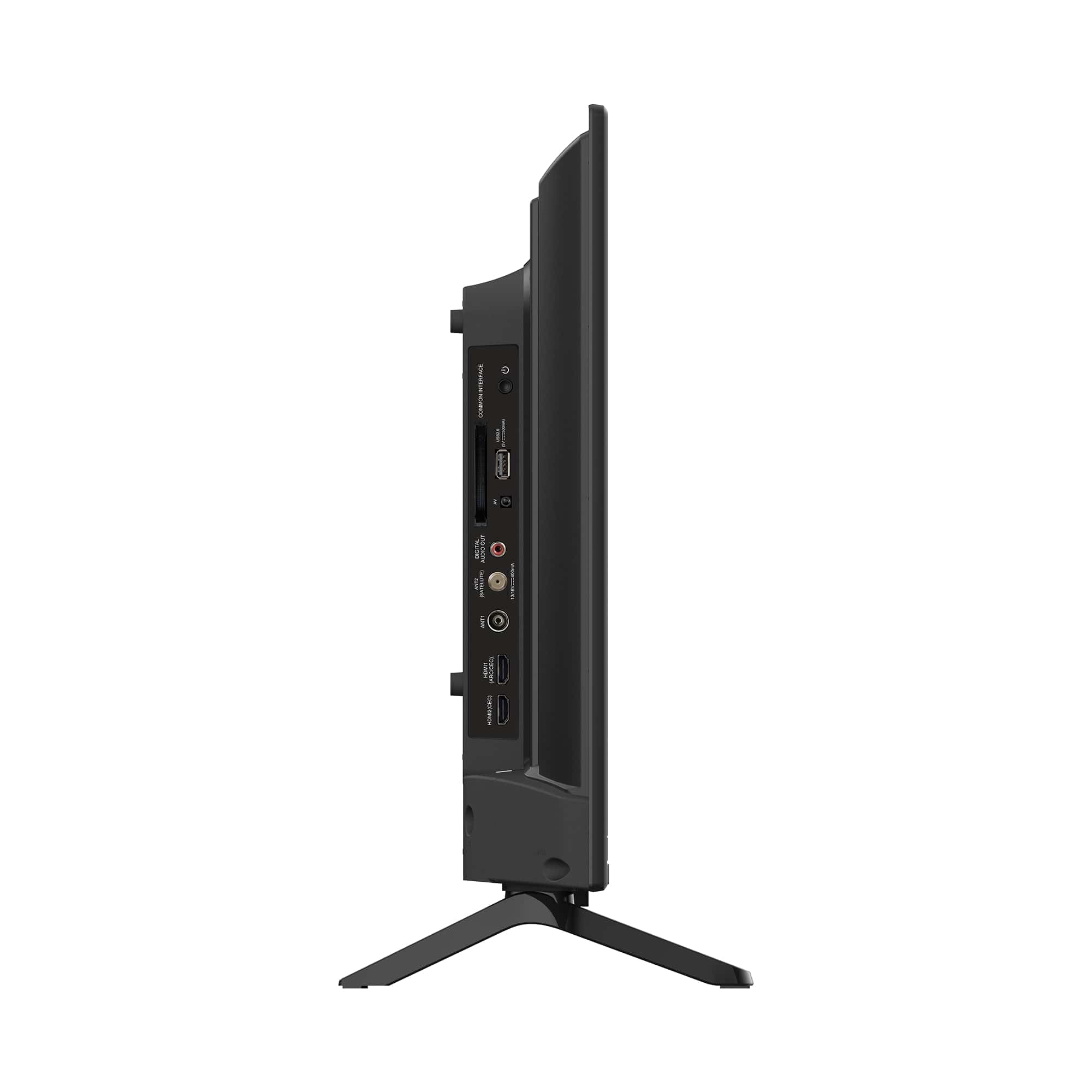 STRONG - Télévision HD 32" (80 cm) SRT32HF2003C-Noire | Triple Tuner Intégré - 2 Ports HDMI (1 ARC) + 1 Port USB + Mini-AV + Prise Antenne/Sat