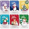 24 Pack Christmas Facial Masks for Stocking Stuffers, Hydrating Sheet Face Masks Skincare, Bulk Facial Masks Set for Women Skin Care, Christmas Gifts for Women
