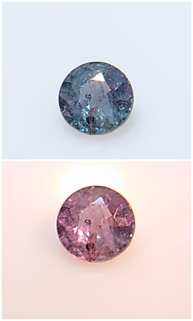 Amazon.co.jp: 色変！ アレキサンドライト 0.053ct ルースLA-5887 