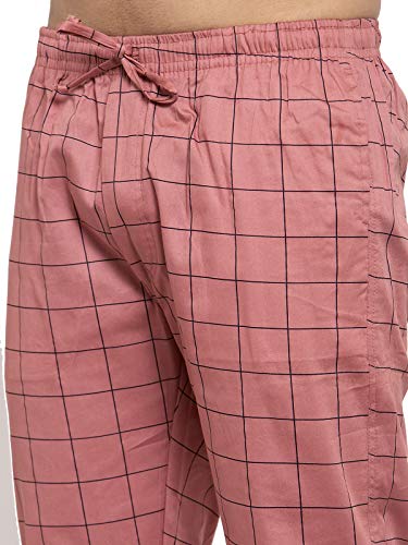 Image of JAINISH Men Checked Tapered Fit Track Pants