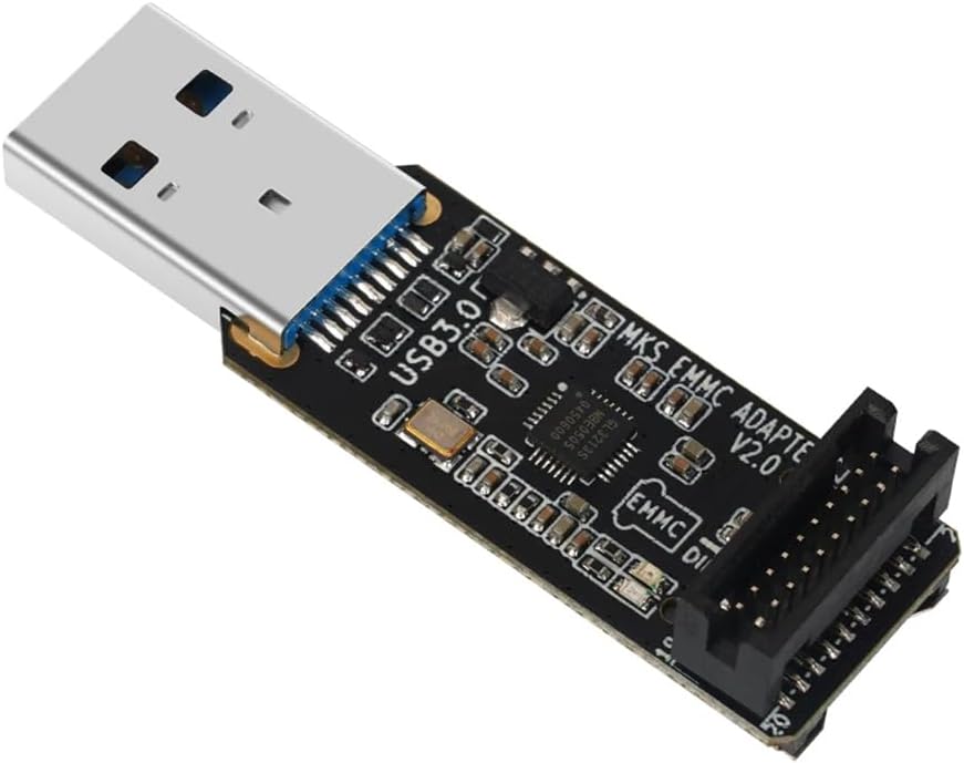 for MKS EMMC-Adapter V2 USB 3.0 Card Reader for MKS EMMC Module Micro-SD TF Card MKS Pi MKS SKIPR Spare Parts Accessories, Black, 500452736