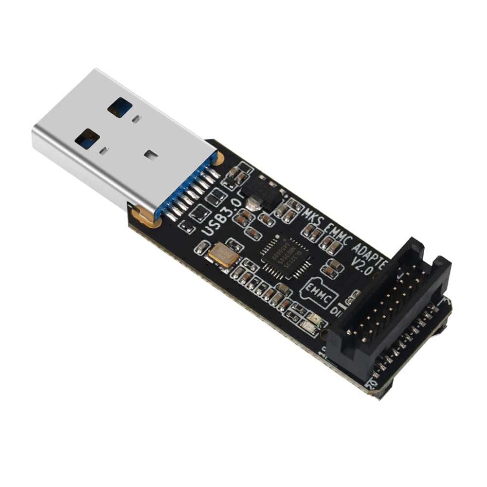 for MKS EMMC-Adapter V2 USB 3.0 Card Reader for MKS EMMC Module Micro-SD TF Card MKS Pi MKS SKIPR Accessories Parts, Black, 500452736