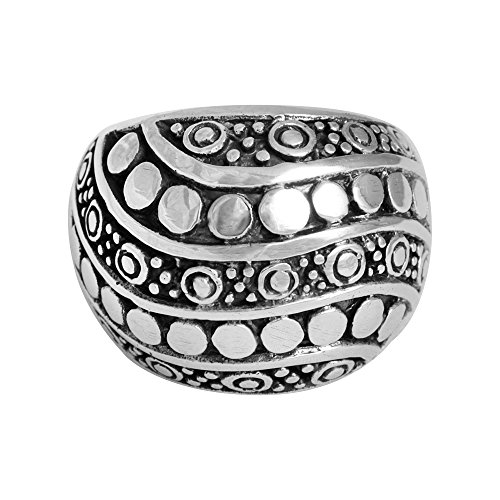 Anillo de plata de ley 925 Chic-Net anillo de mujer oscuro oxidado talla 56