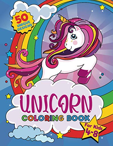 Unicorn Coloring Book: For kids ages 4-8, 50 adorable designs for boys and girls (US edition) Unicorn Coloring Book: For kids ages 4-8, 50 adorable designs for boys and girls (US edition)