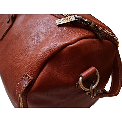 Convertible Full Grain Leather Garment Duffle Bag - Floto Roma